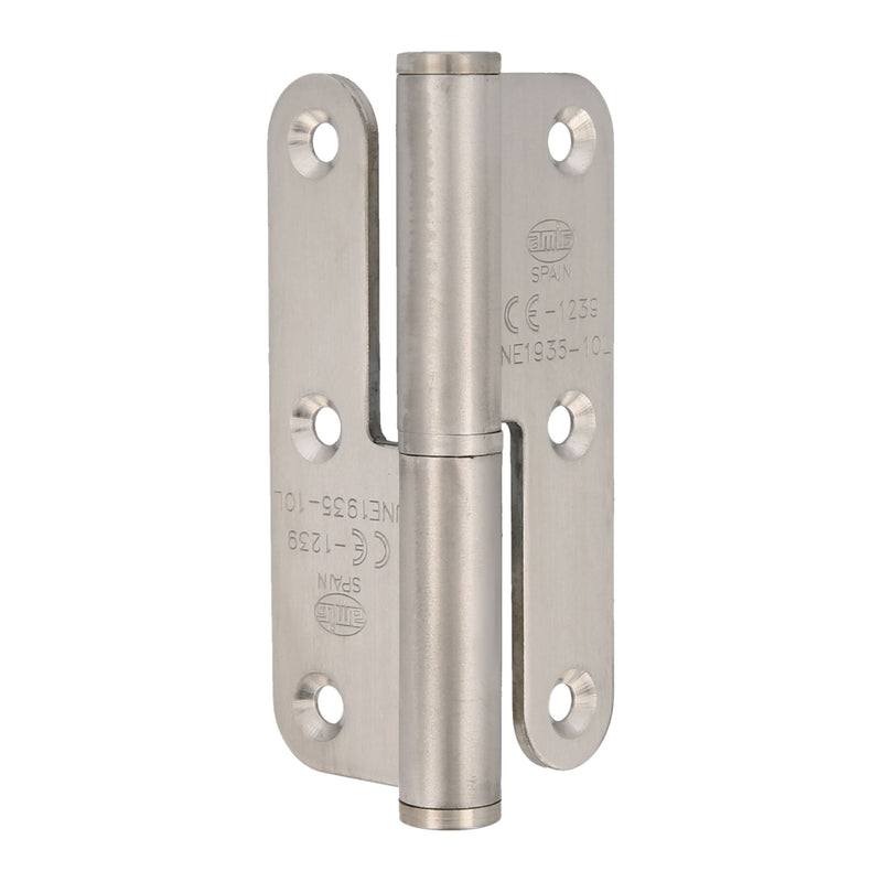 Round edge stainless open blade hinge with CE marking 100x70mm