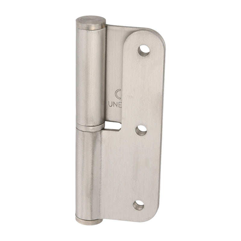 Round edge stainless open blade hinge with CE marking 100x70mm