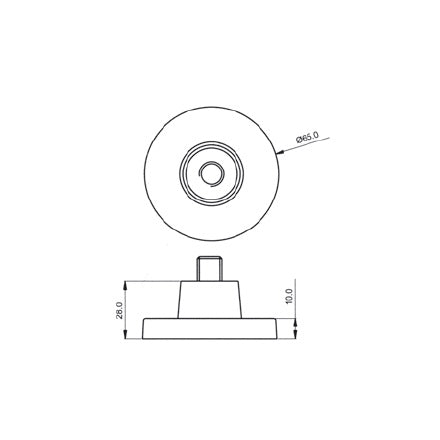 Soporte pared para tubo de CABINA