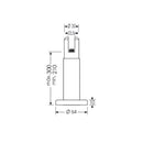 Soporte de pie regulable para paneles