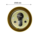 Escudo de seguridad dorado de acero para bombines
