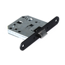 Unified reversible latch entry 47mm black finish round edge 