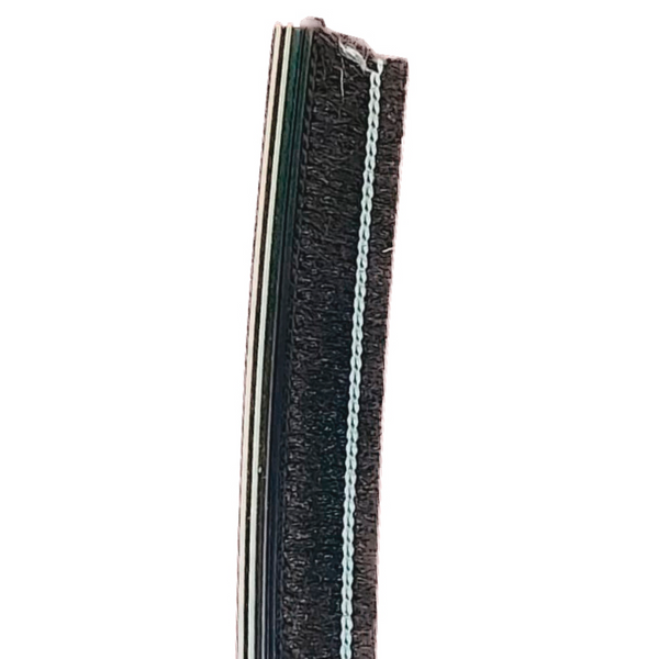 Burlete negro de 2,15m con 14mm de pelo para casonetos y puertas correderas
