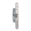 Centered latch condemned to 70mm satin nickel finish round edge 