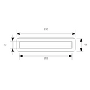 Oval STAINLESS STEEL LETTER PANEL Front door