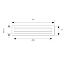 Rectangular STAINLESS STEEL letter holder