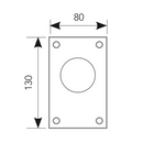 Chapa embellecedora de rosetas en diferentes acabados