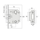 VARIOS ACABADOS · Picaporte Centrado de 70