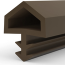 25 metros de burlete marrón de empotrar de PVC junta perimetral para puertas y ventanas