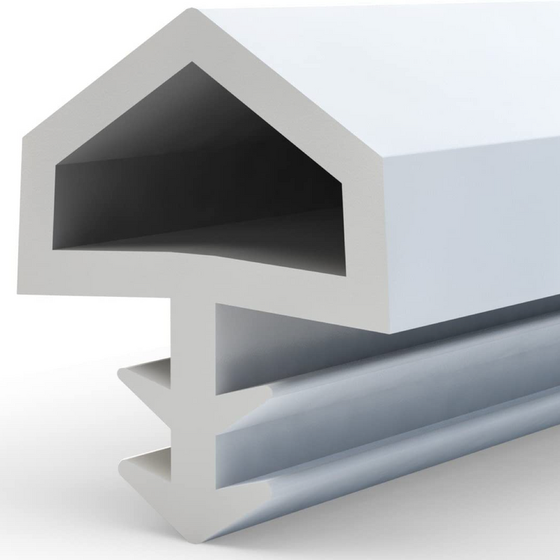 25 metros de burlete blanco de empotrar de PVC junta perimetral para puertas y ventanas