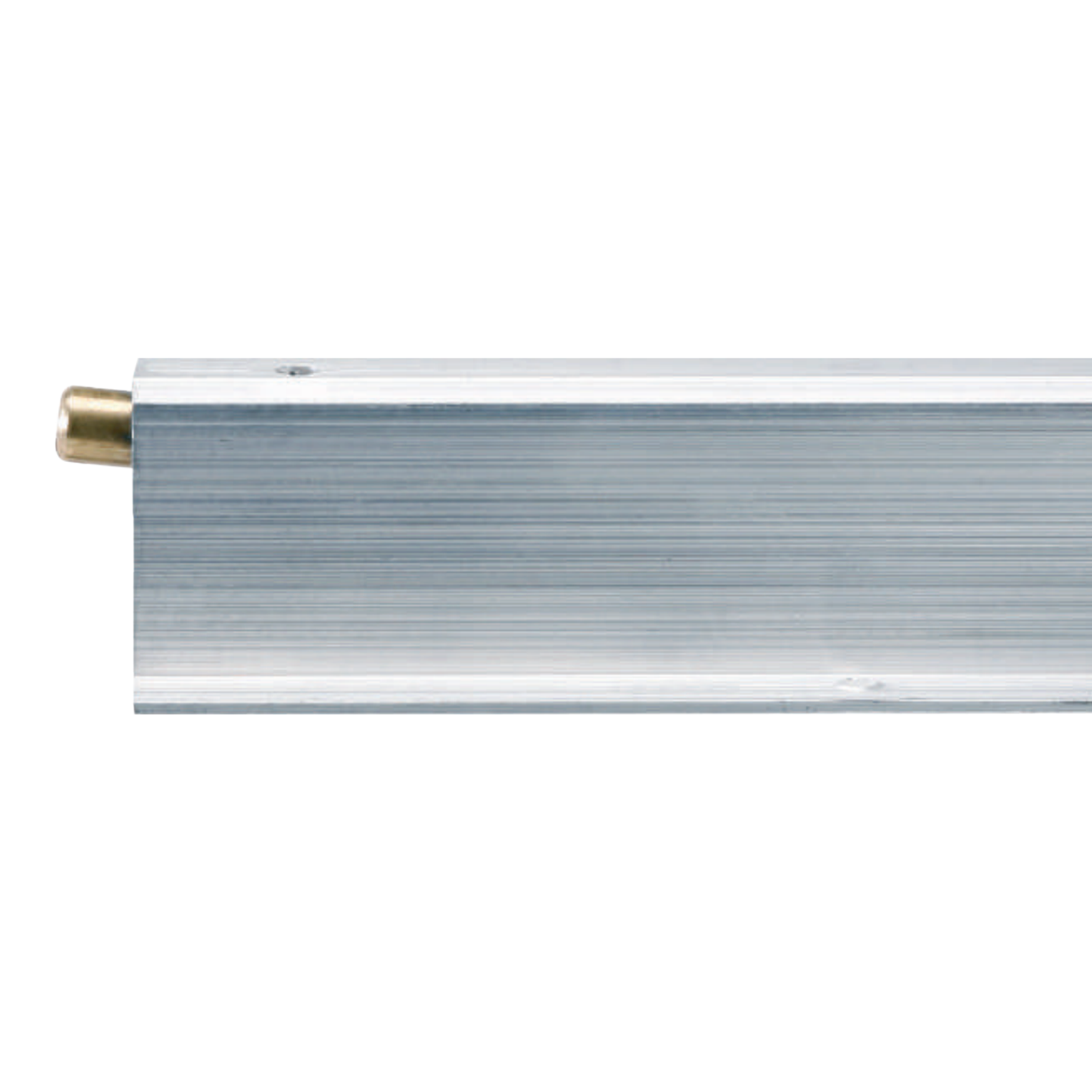 Burlete automático de embutir de 720mm con goma elástica con tornillo de regulación y placa de acero niquelado