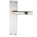 Manilla de zamak con placa rectangular en acabado bicolor para puertas modelo '320'