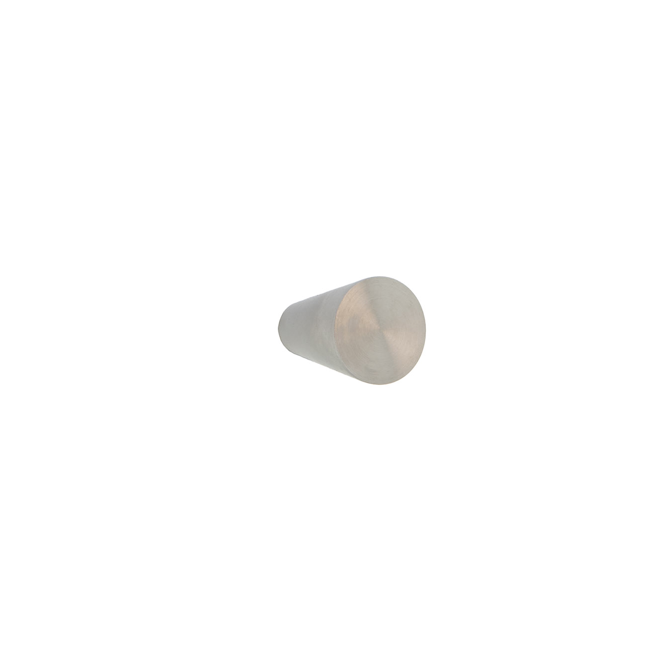 Pomo de acero Inoxidable de 3cm de alto con forma de cono ideal para puertas de armario