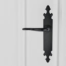 Manilla modelo '300' con placa oval de forja para puertas