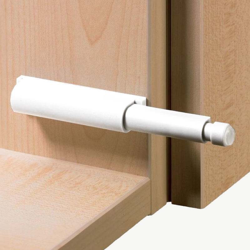 Pulsador Push blanco con la punta imantada de 57,5mm ideal para apertura armarios