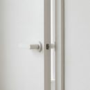 Manilla roseta redonda en Aluminio R-210 blanca