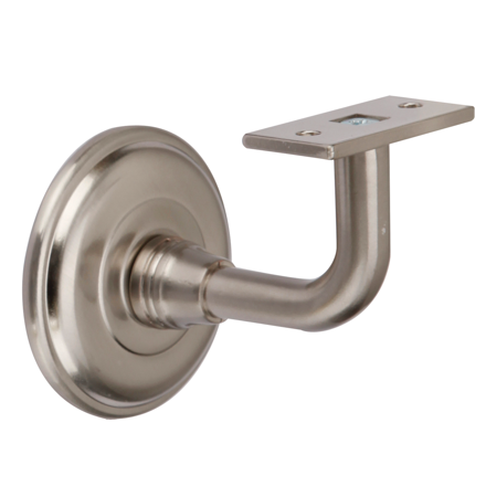 Soporte PASAMANOS Niquel barandillas base recta