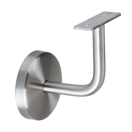 Soporte PASAMANOS inoxidable barandillas base recta