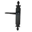 Manilla modelo '300' con placa oval de forja para puertas