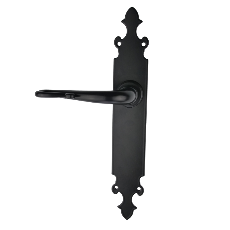 Manilla modelo '300' con placa oval de forja para puertas