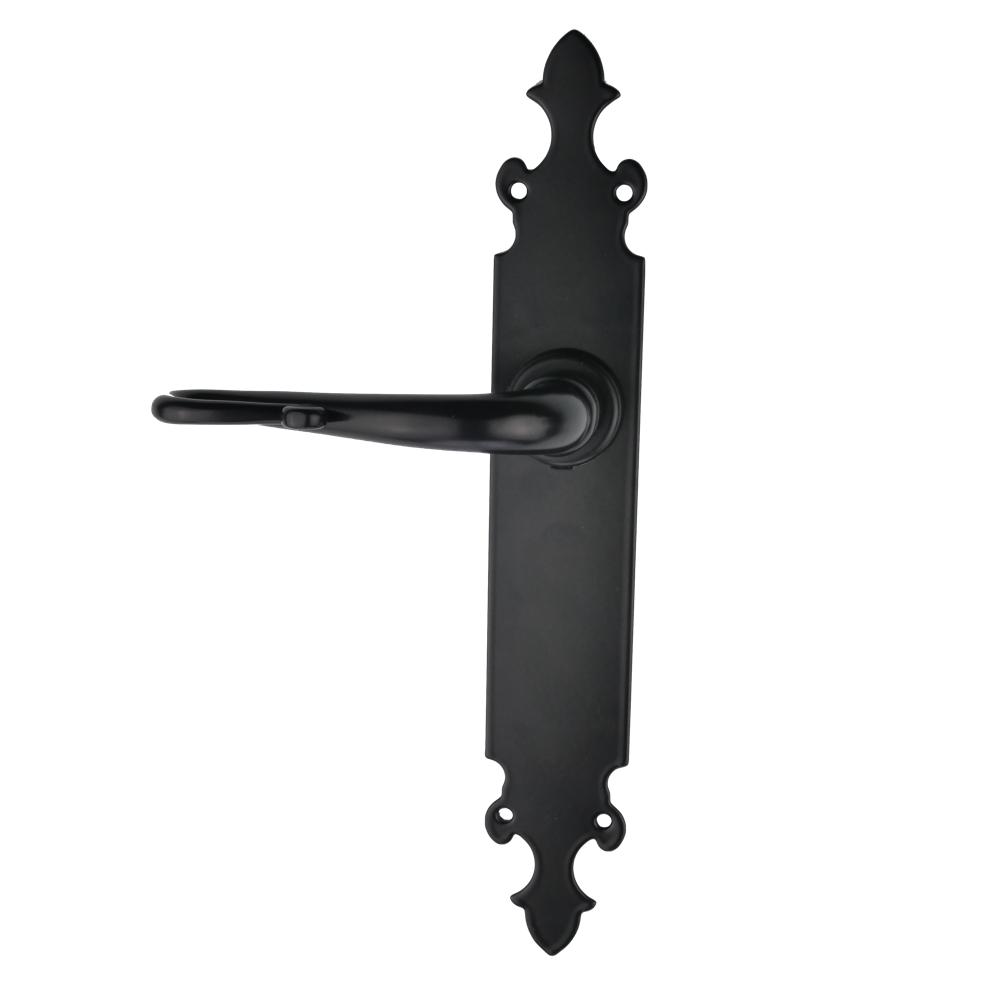 Manilla modelo '300' con placa oval de forja para puertas