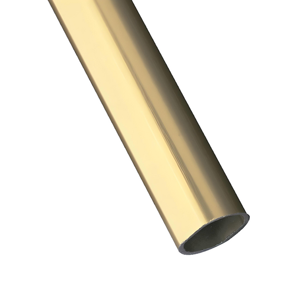 Tubo dorado ovalado de aluminio de 1,5 metros de largo de 20x18x1500mm