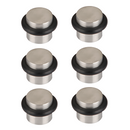 6 topes de puerta cilíndricos con amortiguador de goma y 19mm de diámetro