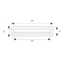 BOCACARTAS ovalado de acero INOXIDABLE Puerta frontal (HD)