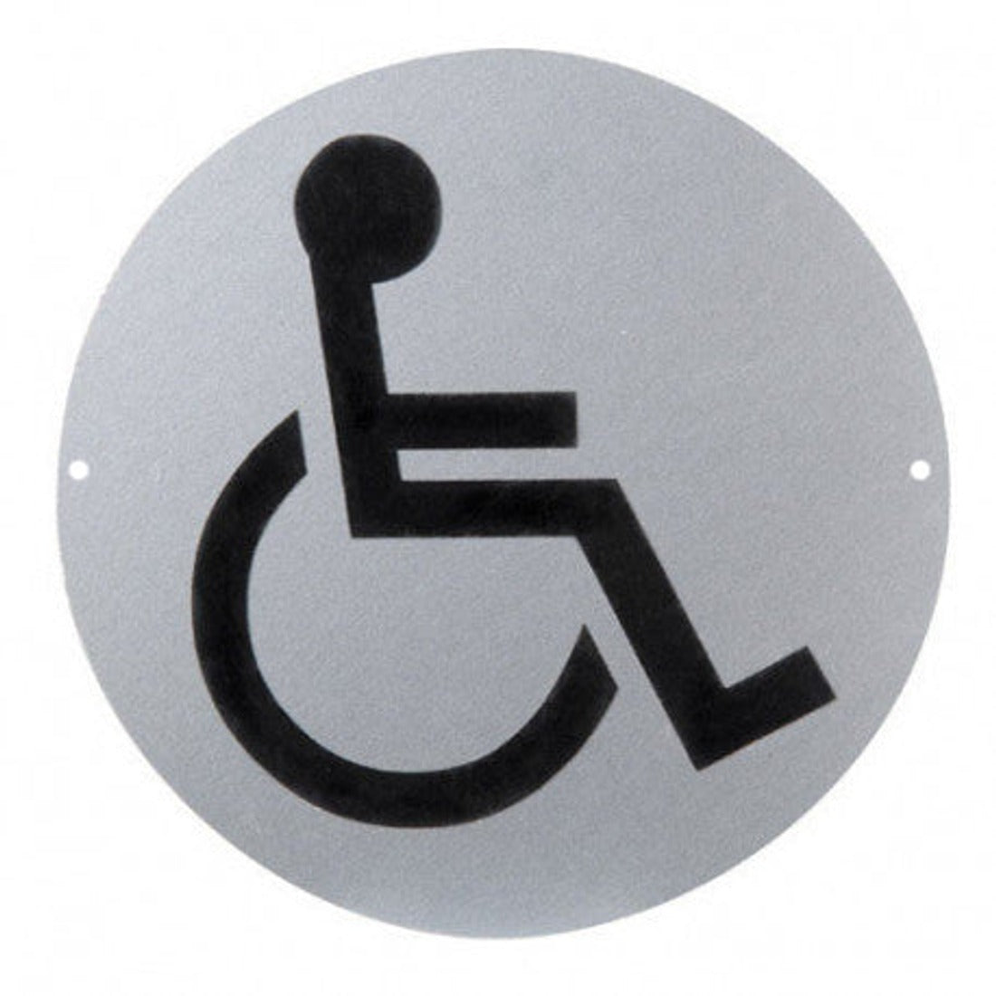 Cartel de acero inoxidable para baño de minusválidos (HD)