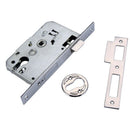 Cerradura de embutir de 47 entre ejes y 50 hasta bocallave canto recto níquel satinado – No (HD)