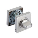 Cilindro-Muletilla cuadrada bloquear puertas con llave en níquel satinado