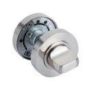 Muletilla redonda para bloquear puertas con llave en acabado níquel satinado