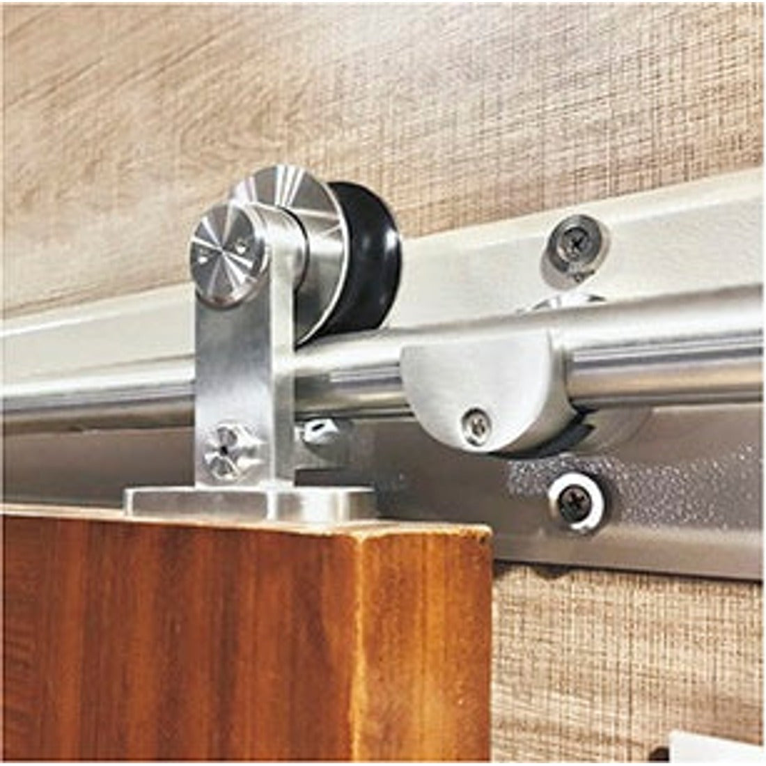 Herrajes de acero inoxidable para puerta corredera externa de madera (HD)