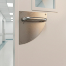 Manilla modelo '4002' de acero inoxidable con Placa Semicircular para puertas