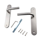 Manilla modelo '403' con placa oval de acero inoxidable para puertas