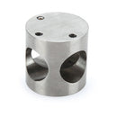 Nudo conector unión tres tubos. Cabina fenólica (HD)