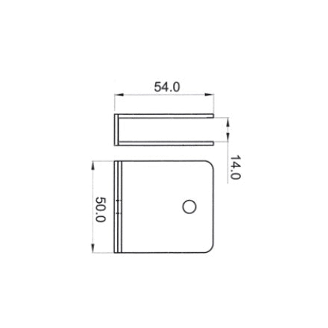 Pinza de sujeción lateral para panel en U (HD)