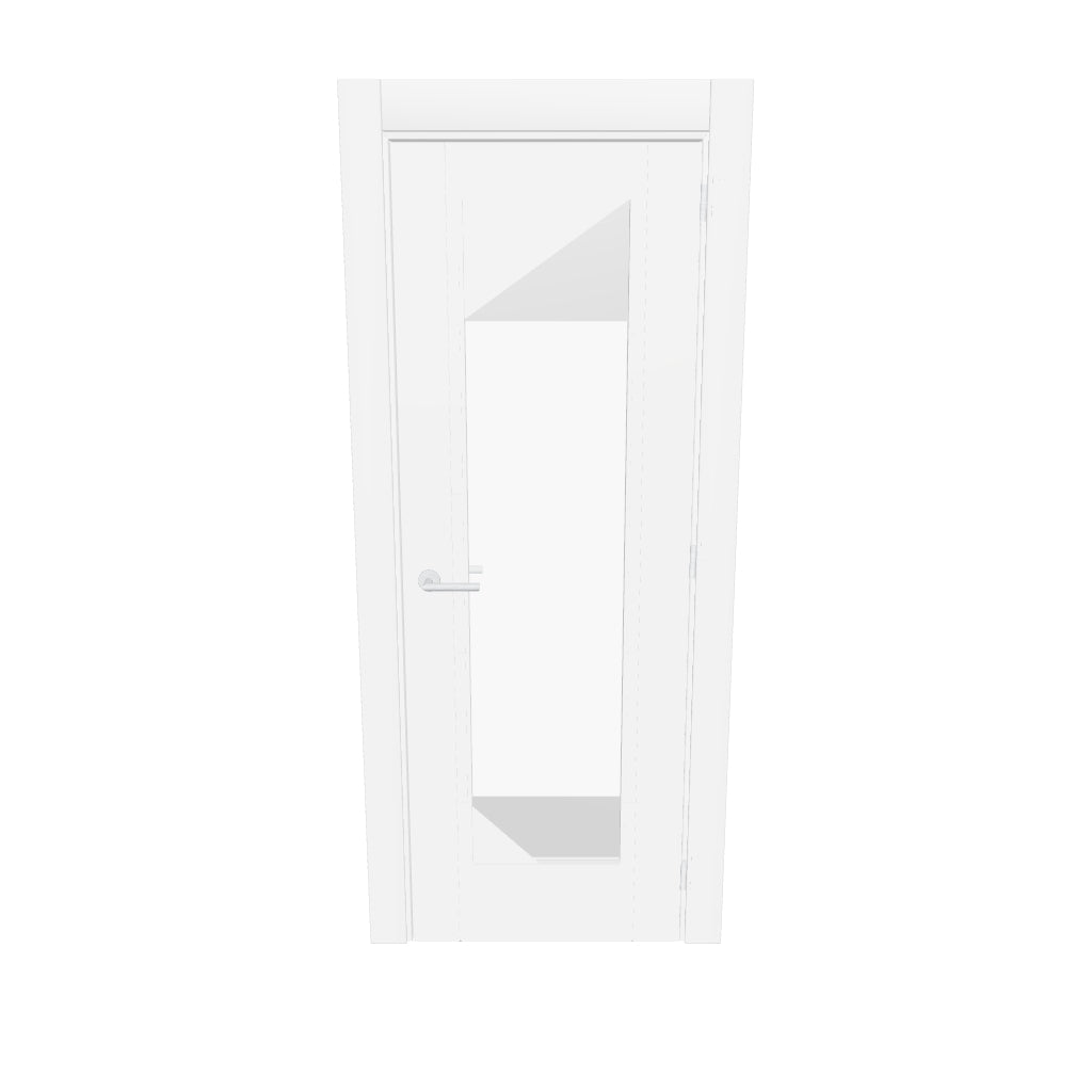 French window door 6 lines H6 block 2030x625x35 solid white