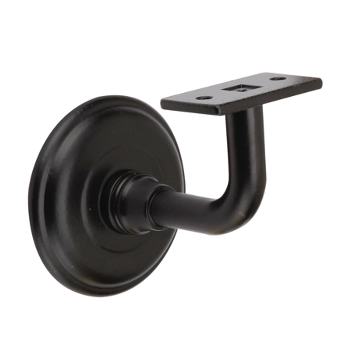Soporte PASAMANOS Negro para barandillas de base recta (HD)