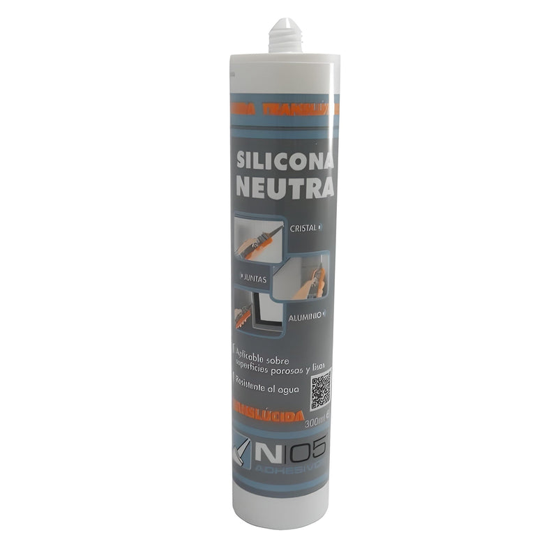 Silicona neutra blanca de Nexo05 para para juntas y uniones de aluminio, madera y vidrio