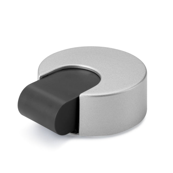 Round adhesive door stop matte chrome finish ABS housing