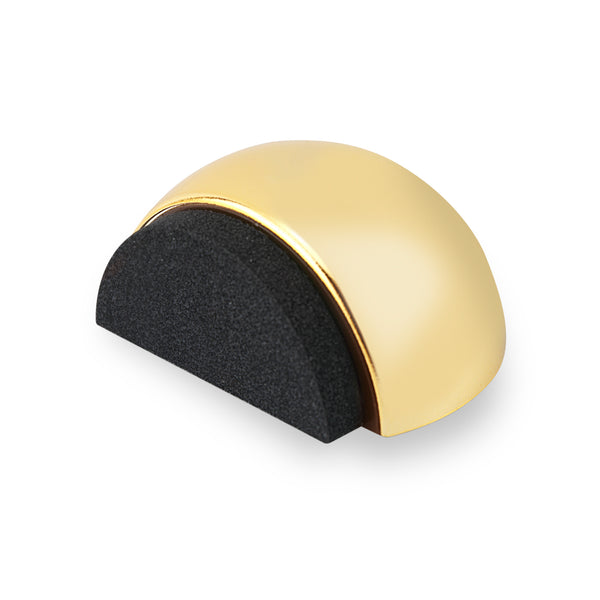 Plastic gold metallic hemispherical adhesive door stopper with EPDM shock absorber