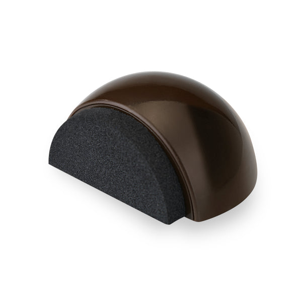 Brown Plastic Hemispherical Adhesive Door Stopper with EPDM Buffer