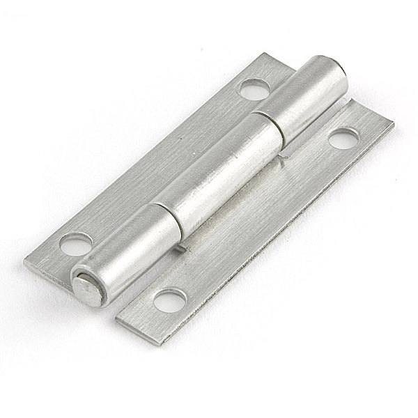 Narrow stainless steel hinge with straight edge in stainless steel finish 60x40 