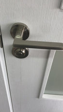 Funcionamiento del cilindro-muletilla cuadrado para bloquear puertas con llave