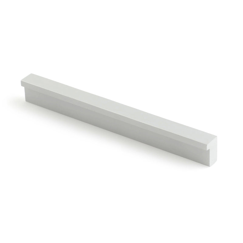 Aluminum handle with 160mm handle between axes in matte anodized finish for drawers