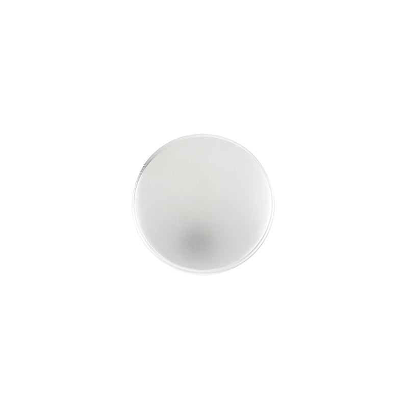 33ø zamak knob in satin nickel finish for cabinets