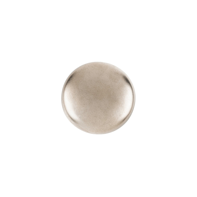 30mm diameter zamak mushroom-shaped knob in bissu nickel finish ideal for cabinets 