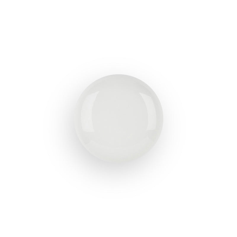 Clásico pomo redondo blanco de porcelana de 35mm de diámetro