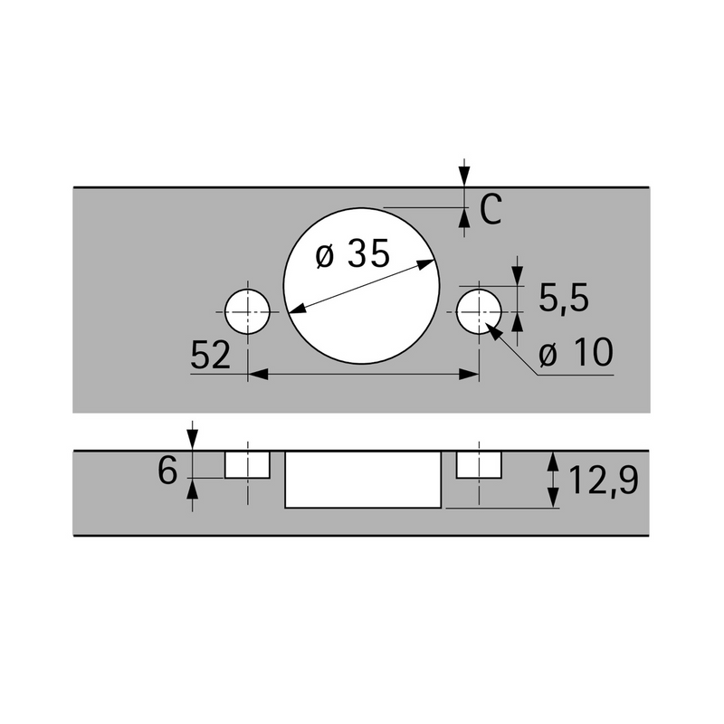 Hettich super-angled cup hinge with Sensys 8645i cushioning, 110º nickel-plated opening